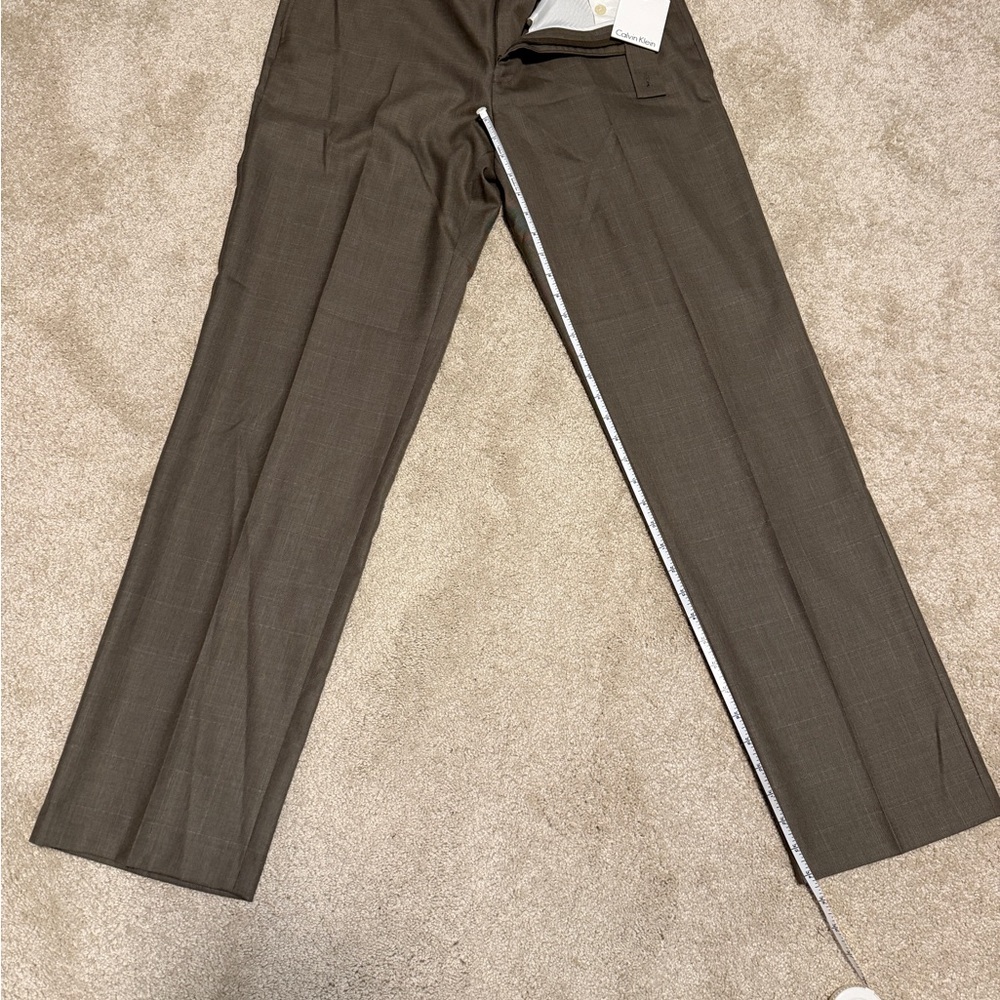 Men's Calvin Klein 36x34 dark tan dress Pants